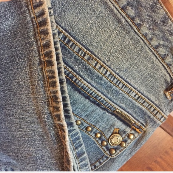 Michael Kors Jeans with Gold Studs Sz 6 - Picture 7 of 8